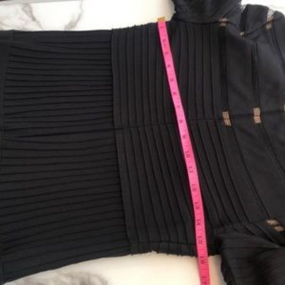 Tadashi Shoji size M black mesh party dress event work - Picture 9 of 14